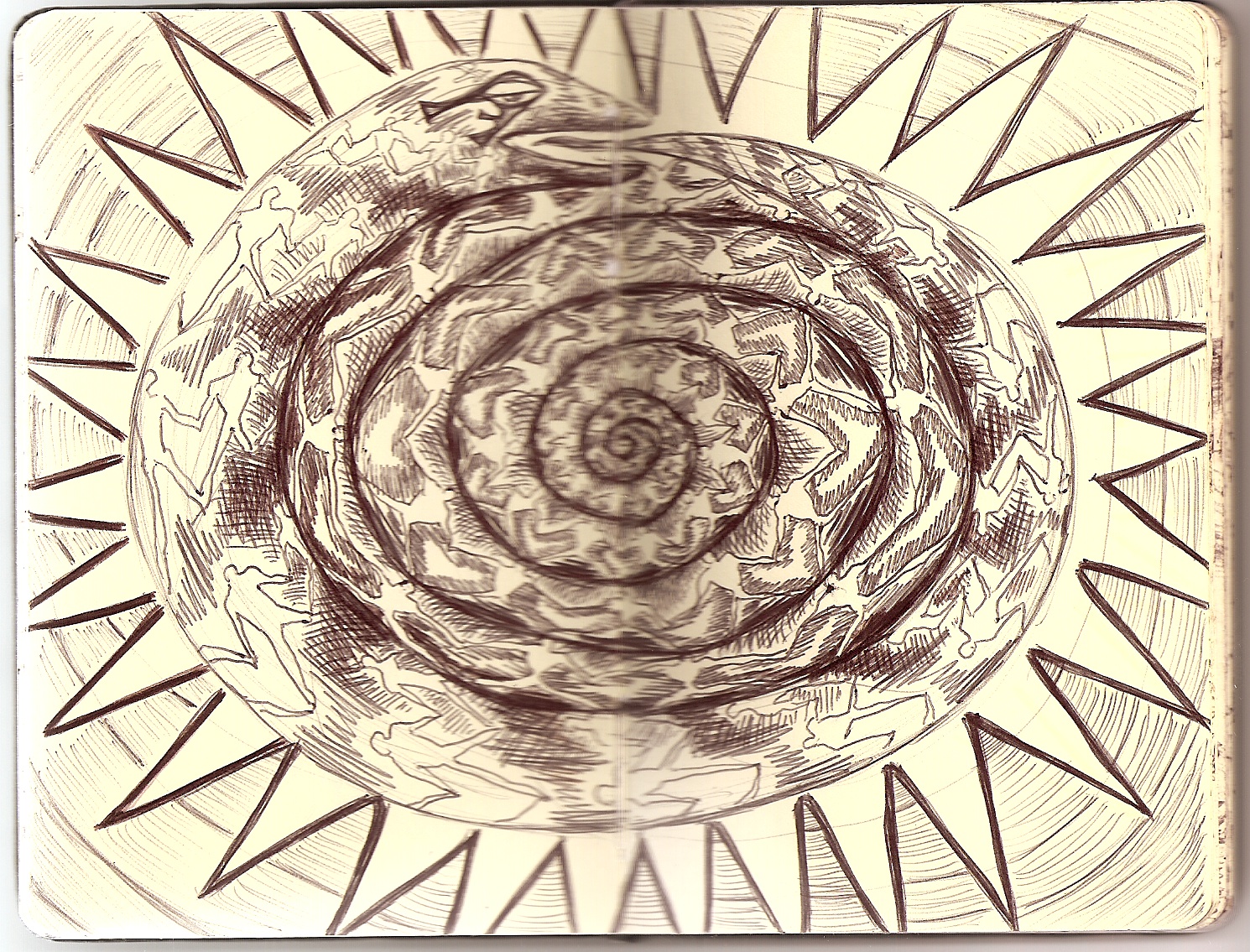 kundalini coiled and ready to uplift any person's life with knowledge of the inner Self