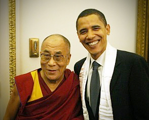 our new prez & amigo, the Dalai Lama