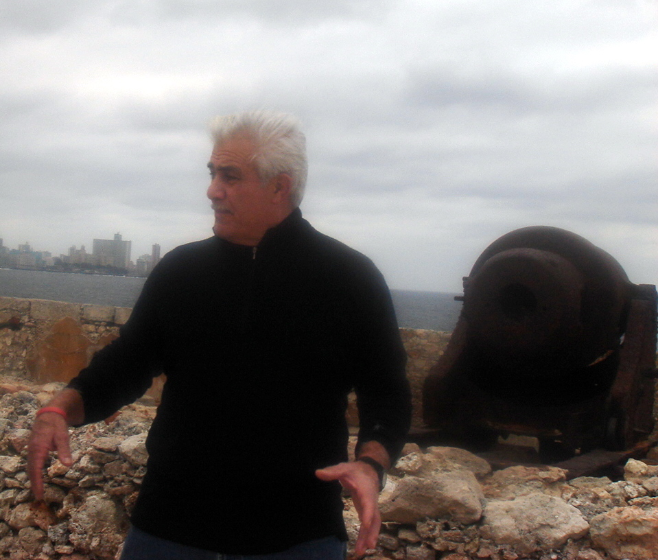 Don Chiofaro at the fort in Habana