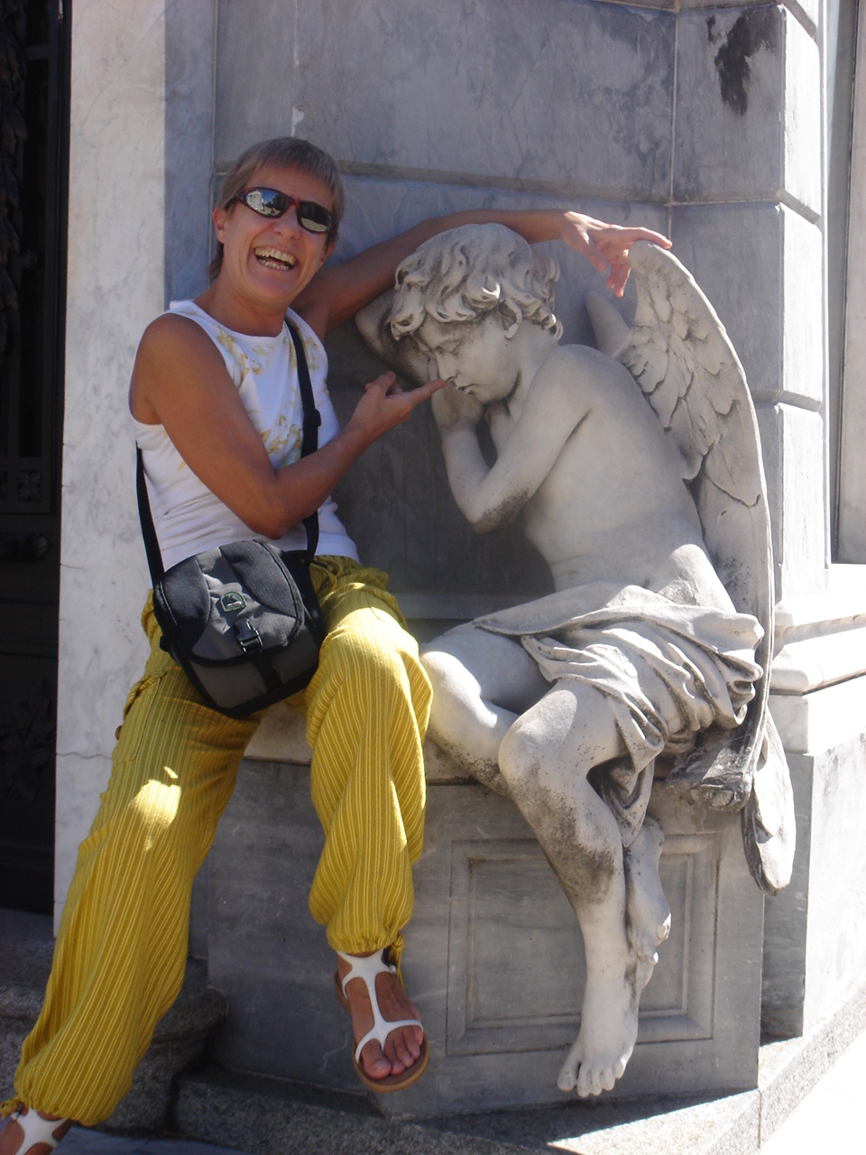 marcela, an angel-yoga teacher in Buenos Aires