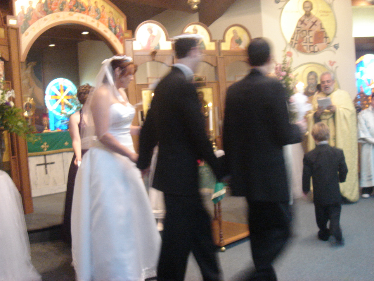 walking around the altar to signify they are ONE