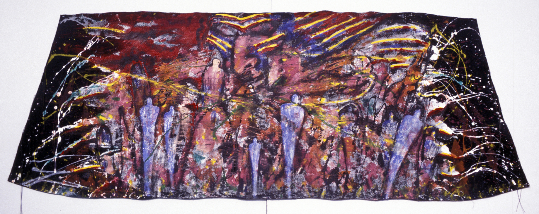 Guardian of the People, mixed media, 27x60