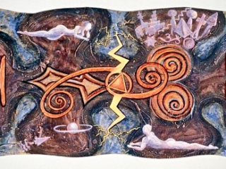 Family Puzzle III, mixed media, 24x48 inches