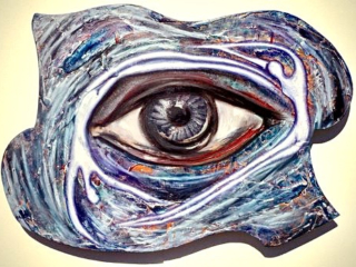 See IT, mixed media, 23x32 inches