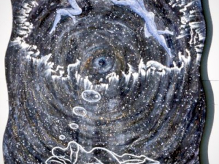 Lapis Sky, mixed media, 5'x4'