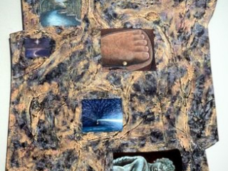 Buddha's Foot, mixed media, 6'x4'