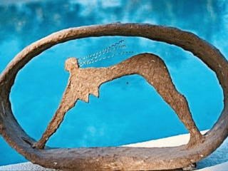 Goddess Nut, mixed media, 2x1x6 inches