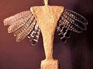 Big Strong Angel, mixed media, 17x22x5 inches